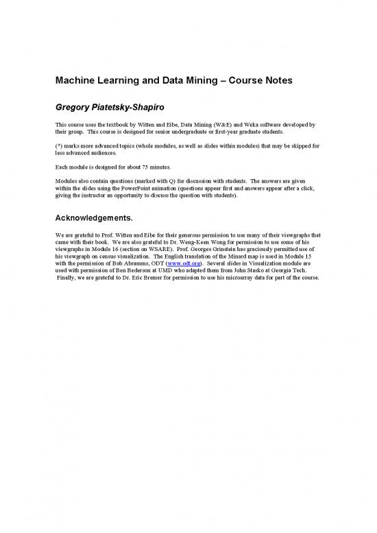 picture Data Mining Notes 180580 | Datamining Course Notes