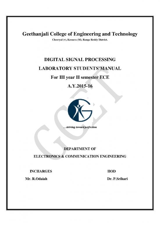 picture Processing Pdf 180748 | Dsp Lab