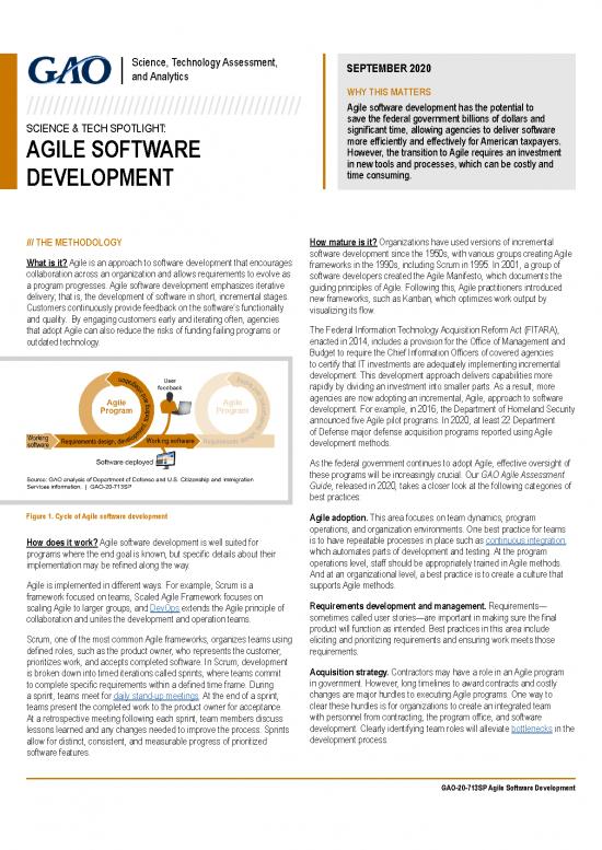 picture Agile Software Development Pdf 180740 | Gao 20 713sp