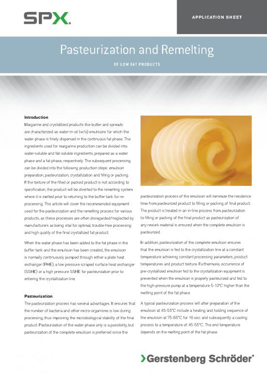picture Processing Pdf 181252 | Gerstenberg Schroder Pasteurization And Remelting Of Low Fat Products Gb