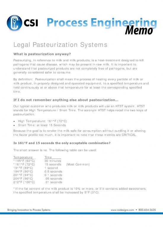 picture_Pasteurization Pdf 180617 | Legal Pasteurization Systems Process Engineering Memo