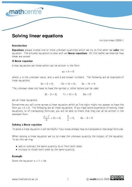picture Solving Equations Pdf 181571 | Mc Bus Lineqn 2009 1