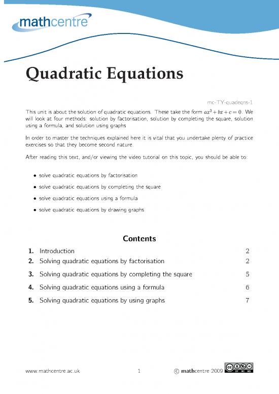 picture_Solving Quadratic Equations Pdf 181574 | Mc Ty Quadeqns 2009 1
