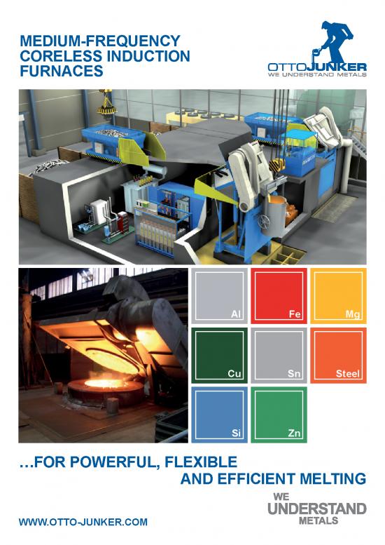 picture Induction Furnace Pdf 181110 | Medium Frequency Coreless Induction Furnaces Mft