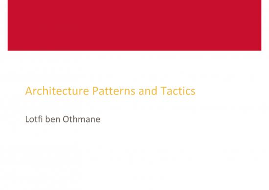 picture Processing Pdf 182508 | Module 4   Architecture Patterns And Tactics