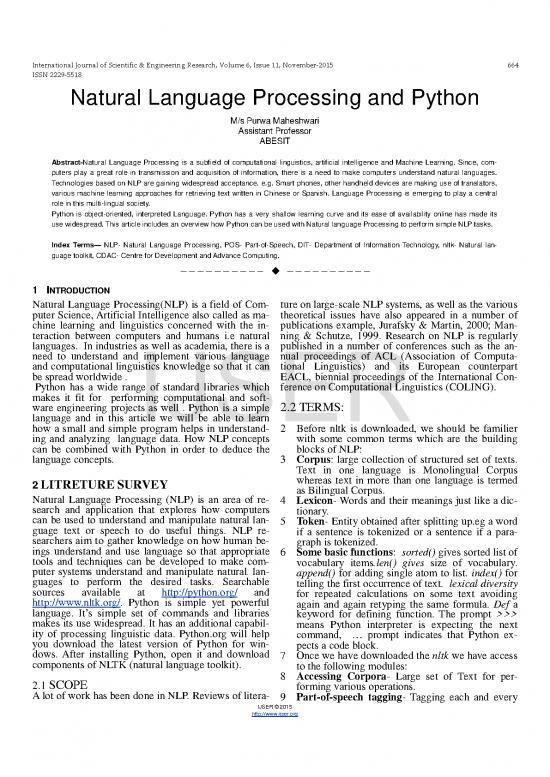 picture Processing Pdf 180543 | Natural Language Processing And Python
