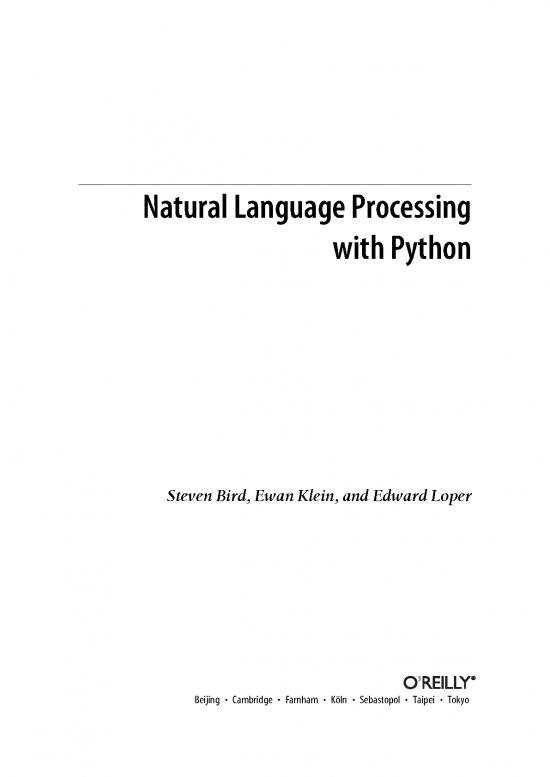 picture_Natural Language Processing With Python   O'reilly2009