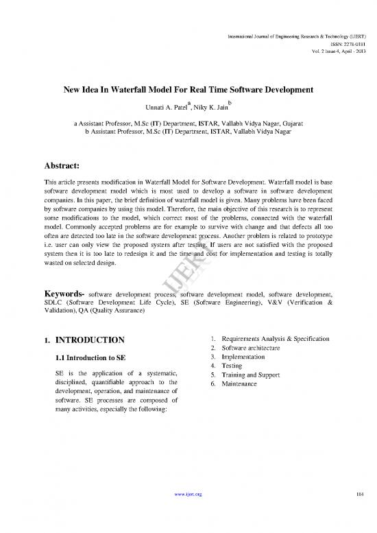 picture_Waterfall Model Pdf 180836 | New Idea In Waterfall Model For Real Time Software Development Ijertv2is4151