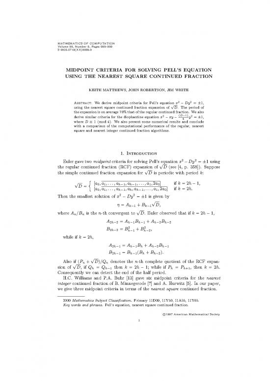 picture_Solving The Pell Equation 181751 | Nscf Midpoint