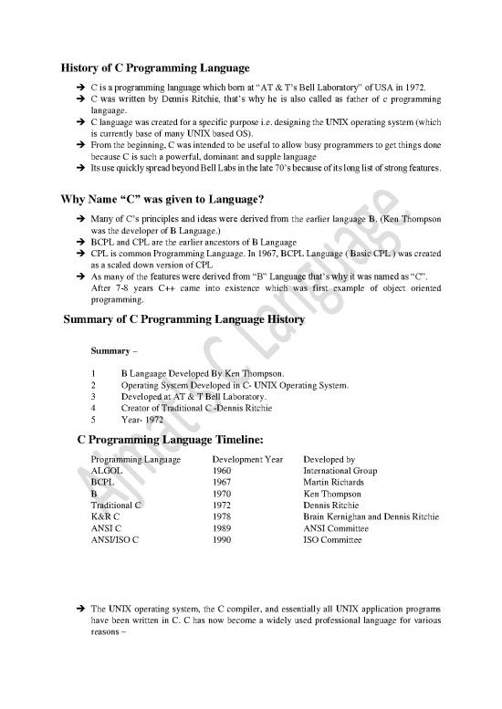 picture_Programming Pdf 182669 | Null History Of C Language