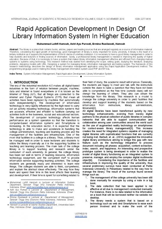 picture Rapid Application Development Pdf 180857 | Rapid Application Development In Design Of Library Information System In Higher Education