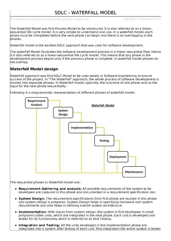 picture_Software Development Life Cycle Pdf 181302 | Sdlc Waterfall Model