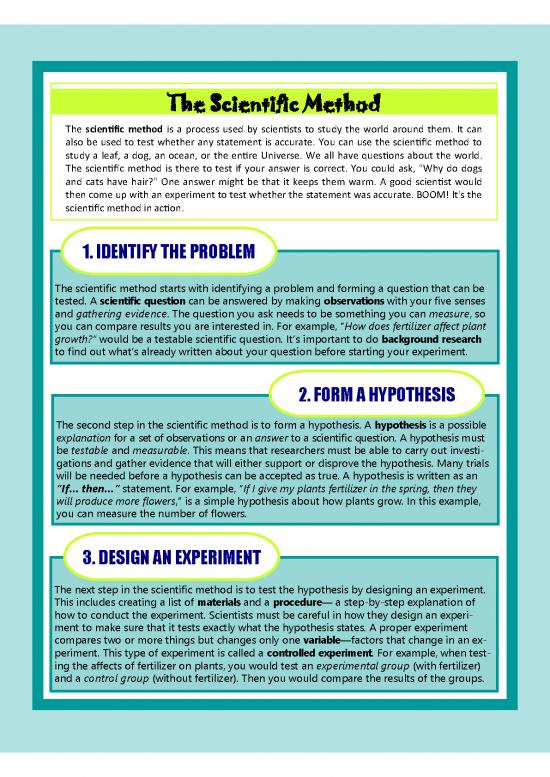 picture_Scientific Method Pdf 181193 | Section 1  Scientific Method Notes