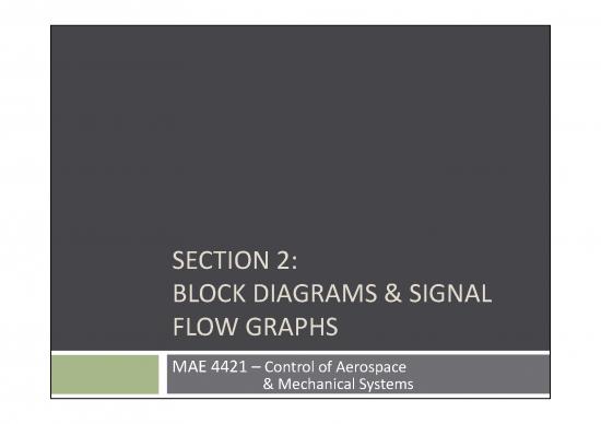 picture_Section 2 Block Diagrams & Signal Flow Graphs