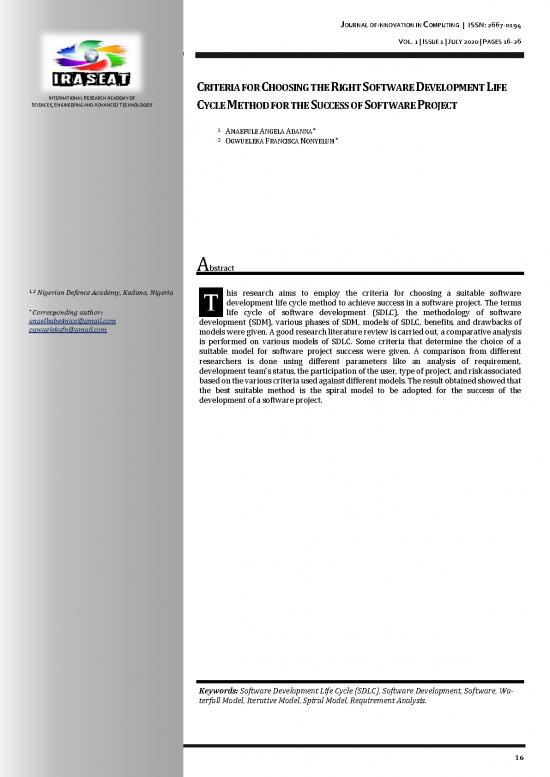 picture Software Development Life Cycle Pdf 180886 | V001 I01 A04 Jic 20 007