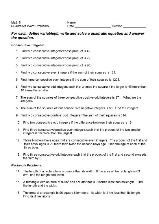 picture_Ws 23 Quadratics Word Problems