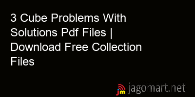 picture 3 Cube Problems With Solutions Pdf Files | Download Free Collection Files