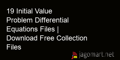 picture 19 Initial Value Problem Differential Equations Files | Download Free Collection Files