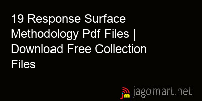 picture 19 Response Surface Methodology Pdf Files | Download Free Collection Files