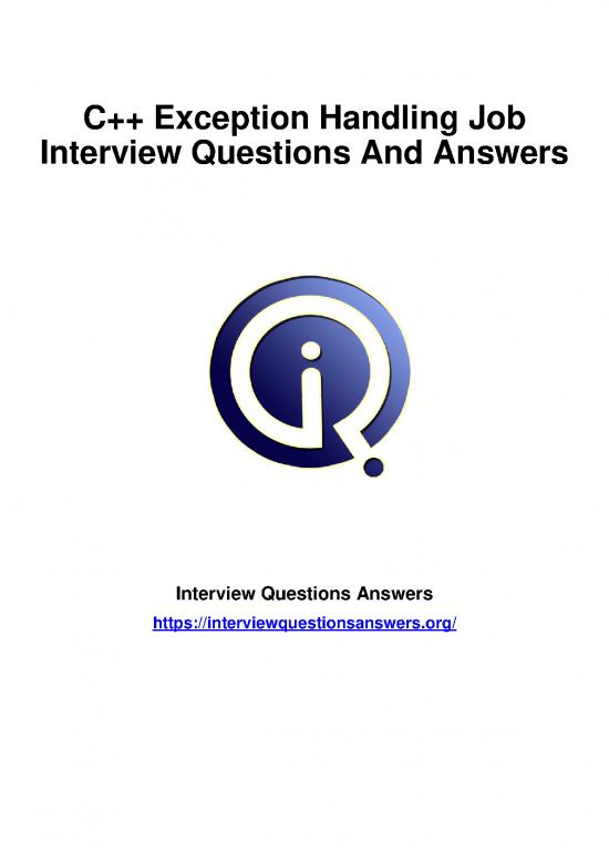 picture Pdf Job Interview 183974 | 1191 C Exception Handling Interview Questions Answers Guide