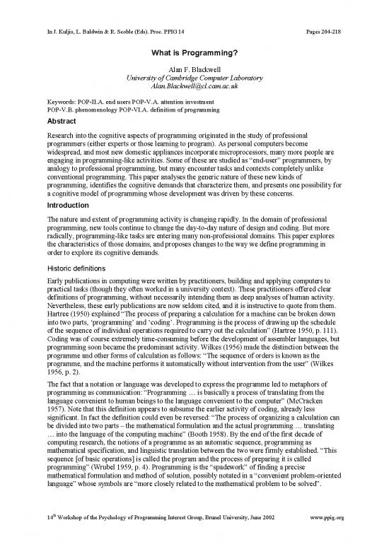 picture_Programming Pdf 182959 | 2002 Ppig 14th Blackwell