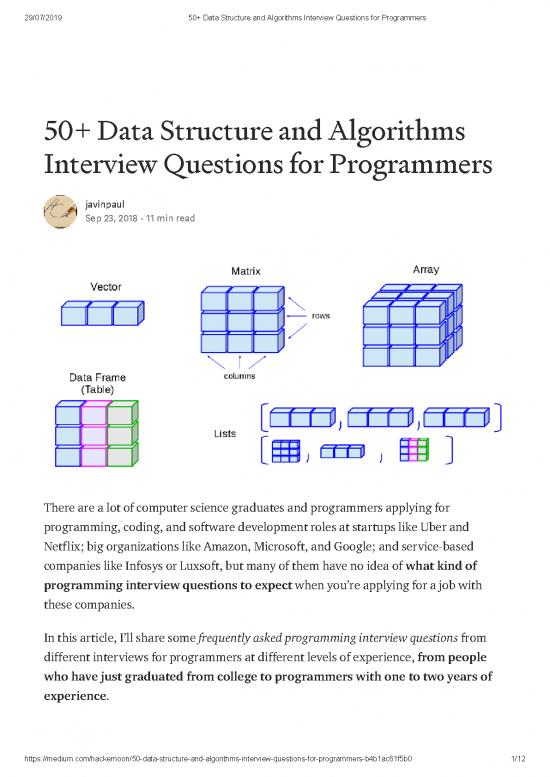 picture Programming Pdf 185238 | 50  Data Structure And Algorithms Interview Questions For Programmers