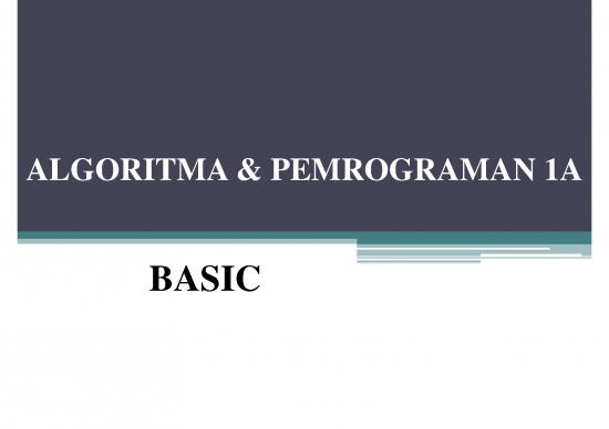 picture Assembly Language Pdf 184975 | Algoritma & Pemrograman 1a (1ia)   Basic