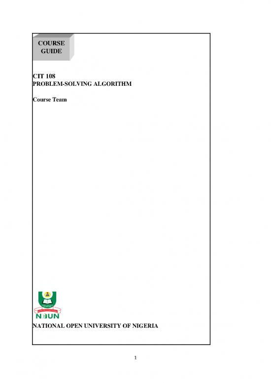 picture_Cit 108 Problem Solving Algorithm