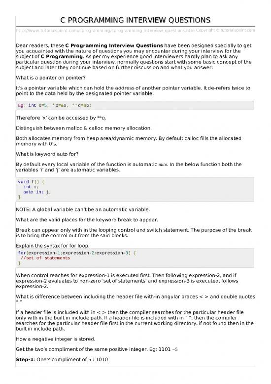 picture_Programming Pdf 182996 | Cprogramming Interview Questions