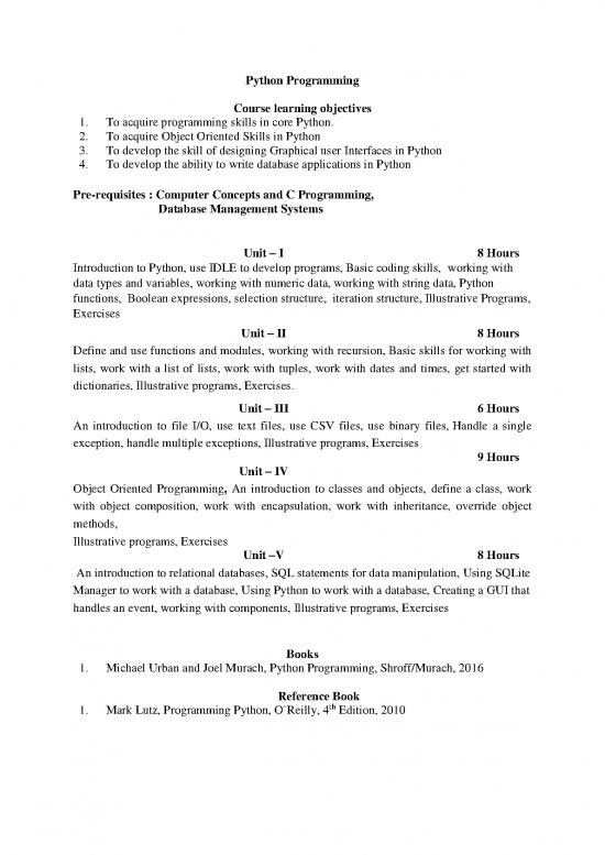 picture Python Pdf 182868 | Cse Open Electives Detail Updated