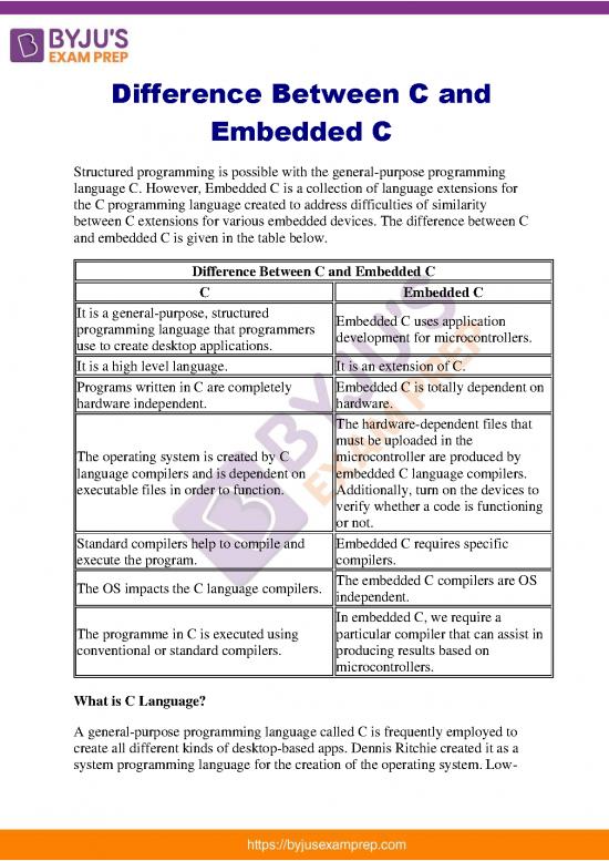 picture_Programming Pdf 183877 | Difference Between C And Embedded C 31