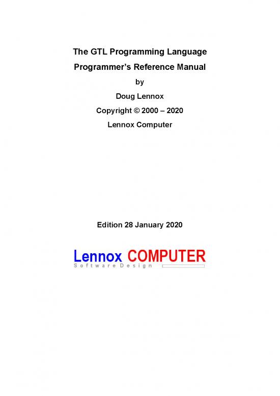 picture_Programming Pdf 185265 | Gtl Programming Reference Manual