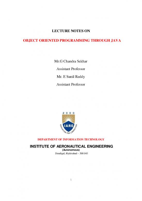 picture Programming Pdf 183656 | Iare Oops Through Java Lecture Notes