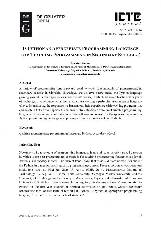 picture Python Pdf 184070 | Ictejournal 2015 2 Article 1