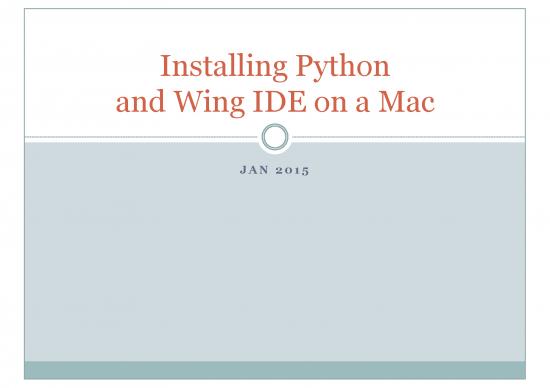 picture Python Pdf 183948 | Installingpythonandwingonmac