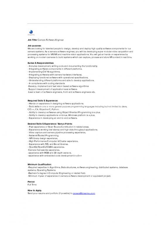 picture Processing Pdf 183223 | Jd Senior Camera Software Engineer