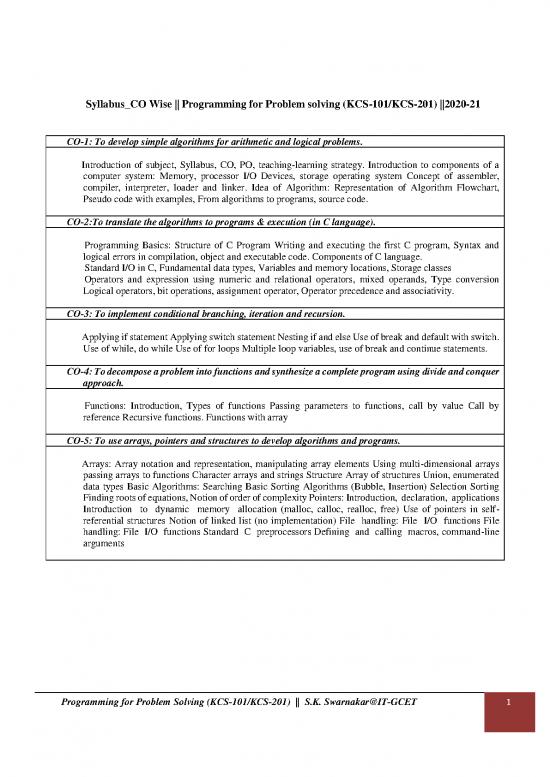 picture1_Programming Pdf 183931 | Kcs101t Pps Obe Notes 2020 21