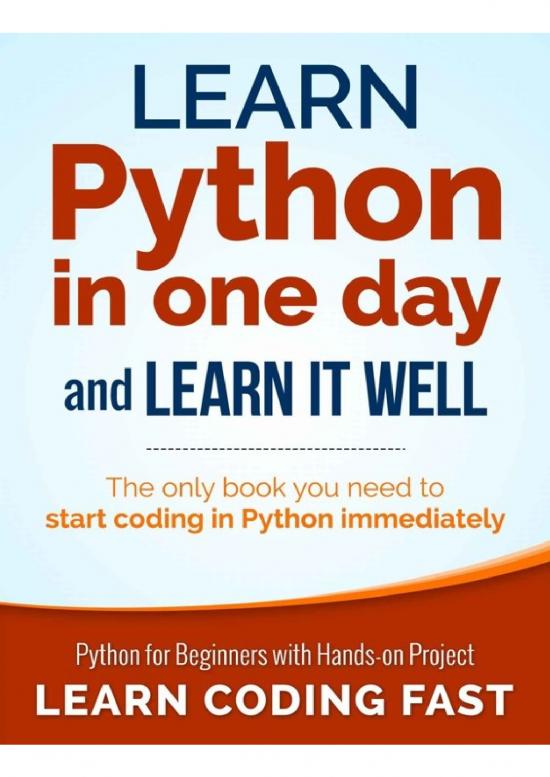 picture Python Pdf 182787 | Learn Python In One Day And Learn It Well By Jamie Chan Pdf Free Download