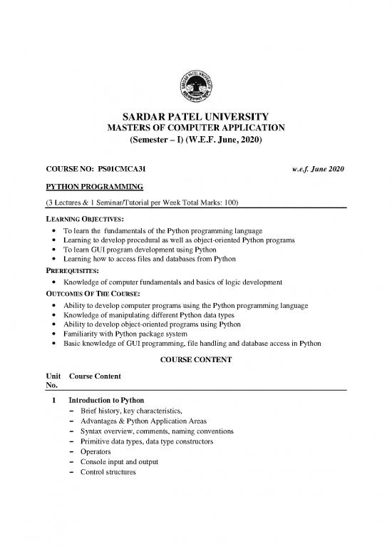 picture1_Python Pdf 184583 | Mca Sem I Syll