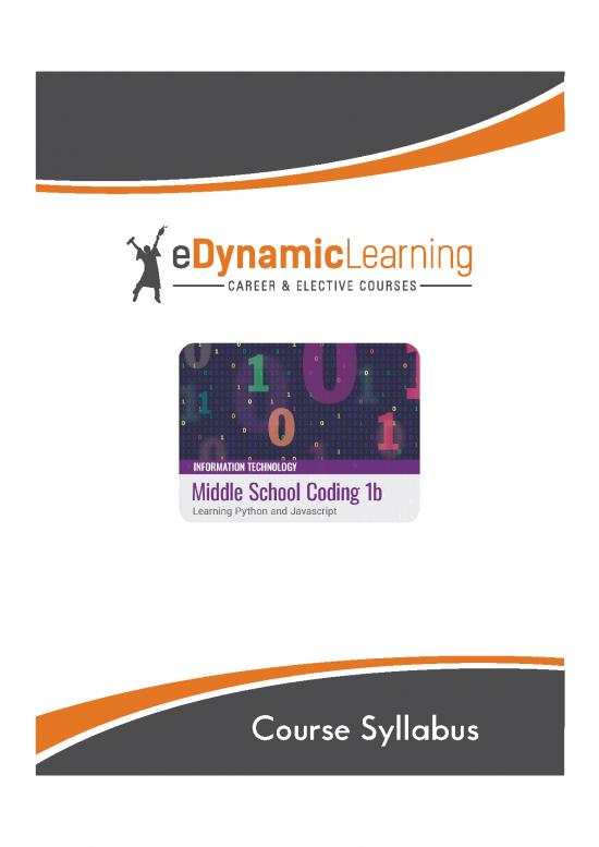 picture Python Pdf 183617 | Middle School Coding 1b Syllabus With Scope