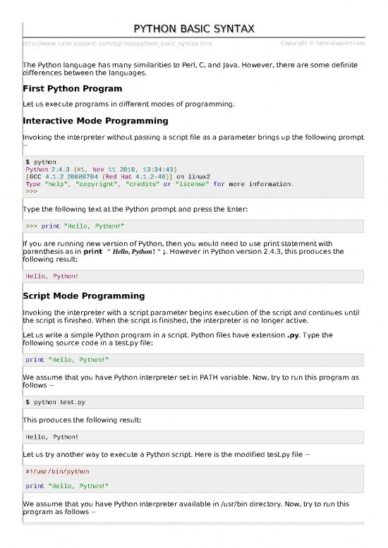 picture Python Pdf 184631 | Python Basic Syntax