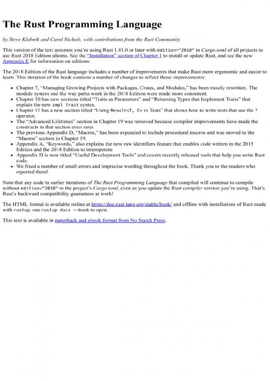 picture Programming Pdf 184574 | The Rust Programming Language June 2020