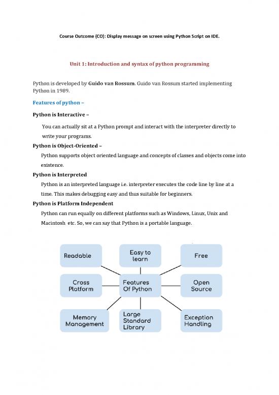 picture Python Pdf 183790 | Unit 1 Introduction And Syntax Of Python Programming 1