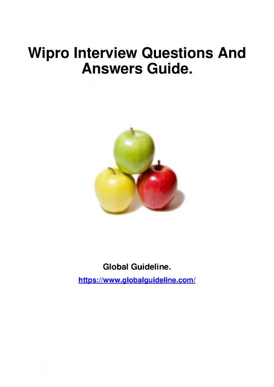 picture_Pdf Job Interview 185203 | Wipro Interview Questions And Answers 312
