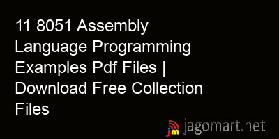picture 11 8051 Assembly Language Programming Examples Pdf Files | Download Free Collection Files