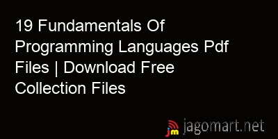 picture 19 Fundamentals Of Programming Languages Pdf Files | Download Free Collection Files
