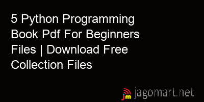 picture 5 Python Programming Book Pdf For Beginners Files | Download Free Collection Files