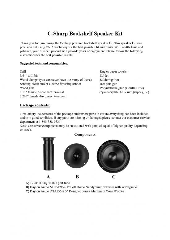 picture_300 7043  C Sharp Powered Speaker Kit Assembly Manual