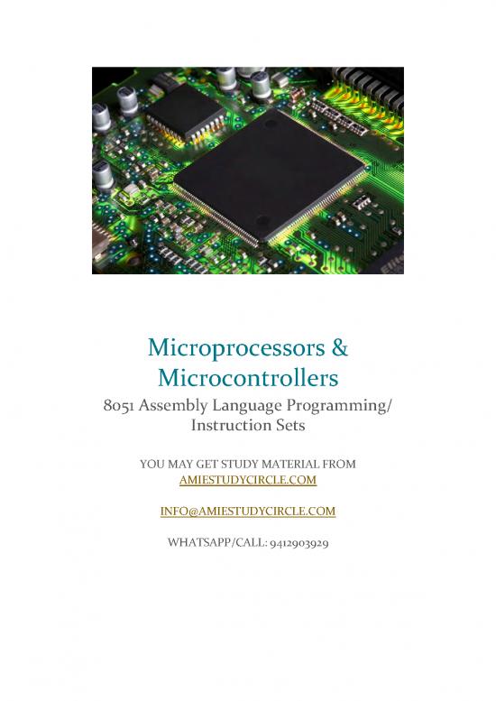 picture Programming Pdf 185510 | 8051 Programming Sec B Elect M&m