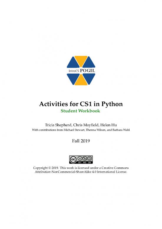 picture_Data Structures In Python Pdf 186862 | Activities For Cs1 In Python   Student